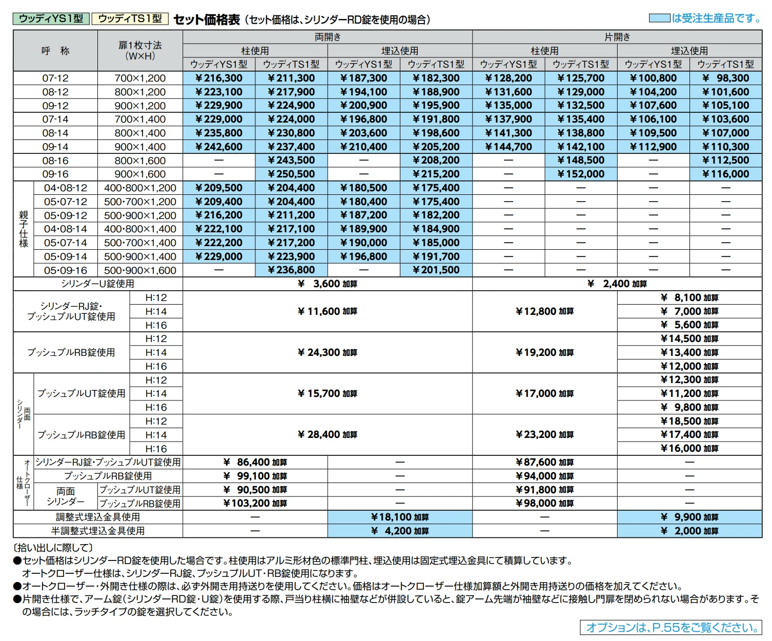 開き門扉AB ウッディYS1型【2022年版】_価格_1