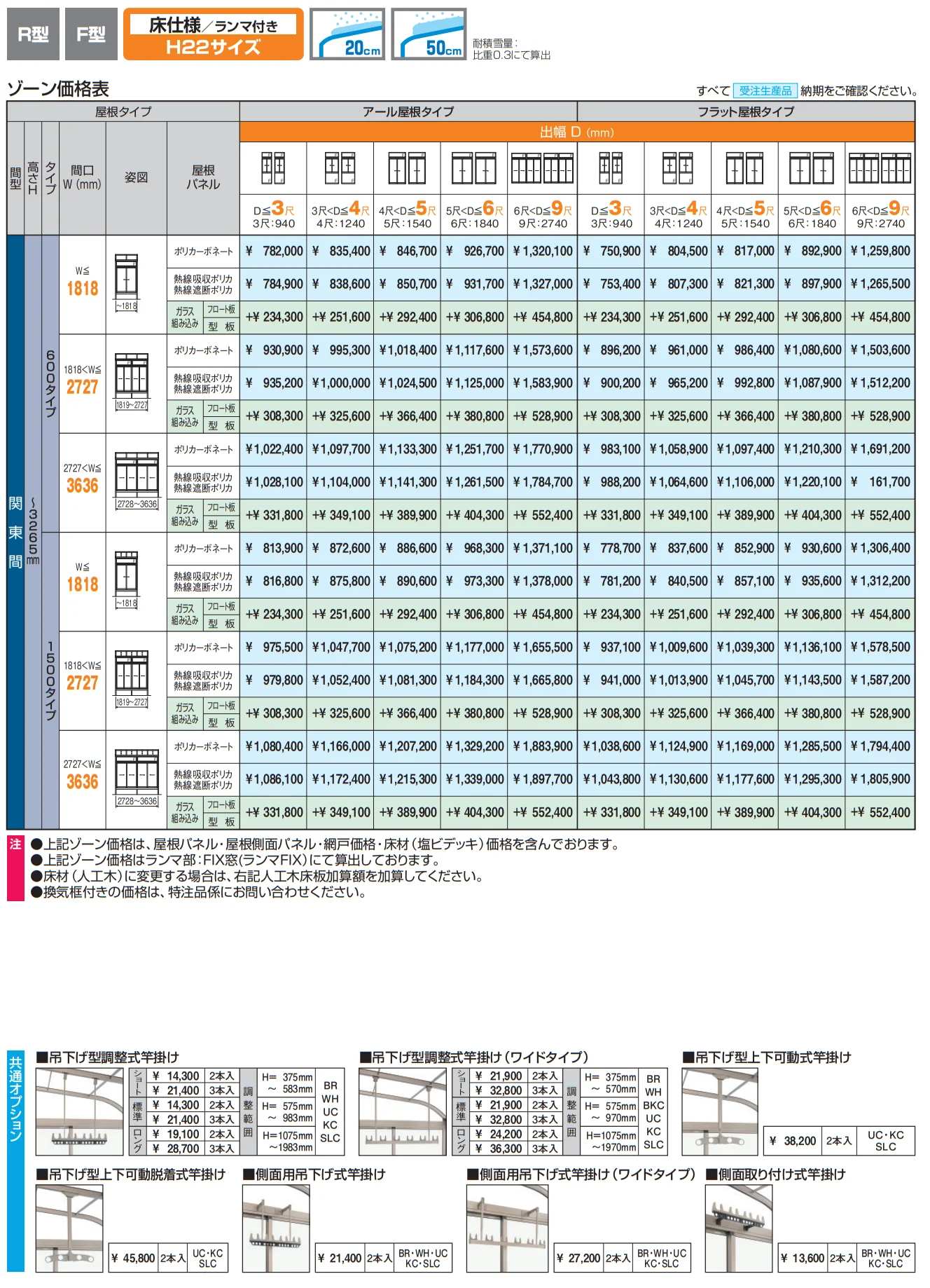 晴れもようwith特注品(床仕様／ランマ付き H22サイズ) 【2022年版】_価格_2