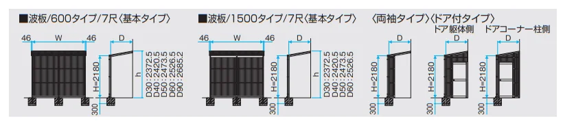 オイトック(波板タイプ/両袖タイプ/H=7尺) 【2022年版】_価格_1