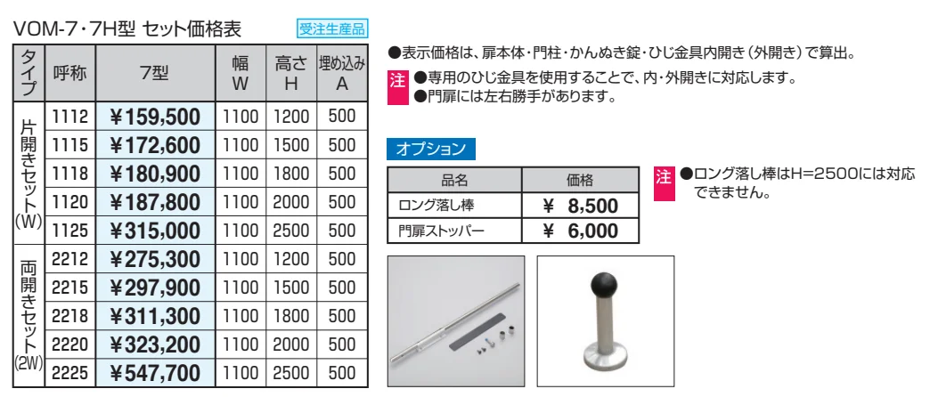 フレラインN7型 忍び返しタイプ 格子タイプ かんぬき錠 【2022年版】_価格_1