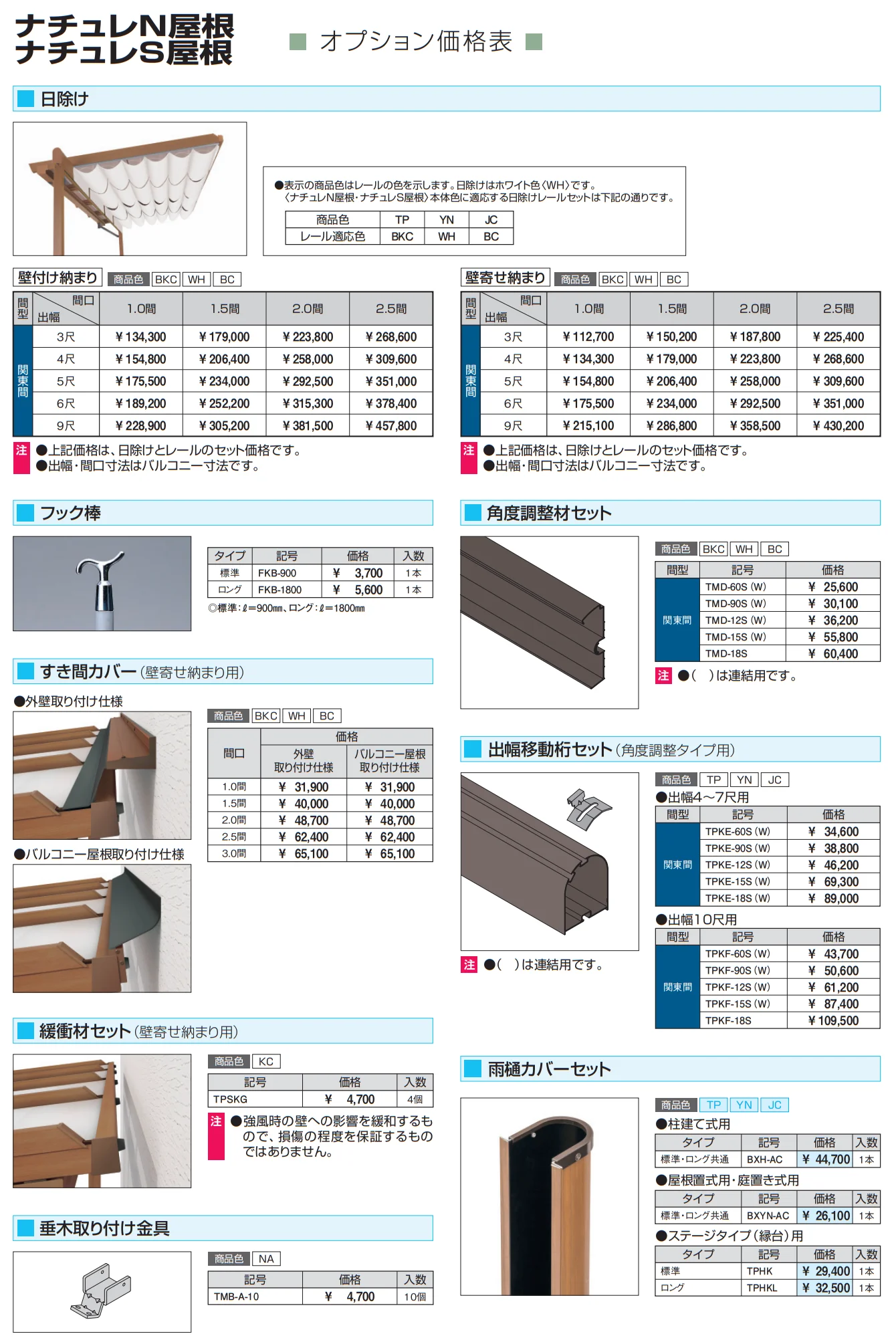 ナチュレN屋根(オルネ 庭置き式用 600タイプ 壁付け納まり)【2023年版】_価格_3