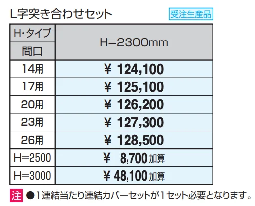 ファイブフォート 両支持タイプ L字突き合わせ(柱芯合わせ)セット 【2022年版】_価格_1