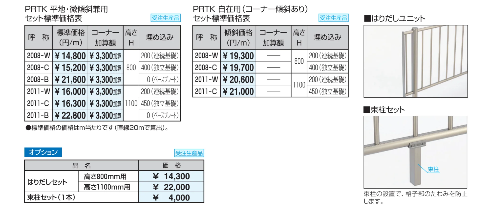 ピュアライン たて格子タイプ（支柱ピッチ2mタイプ ）平地・微傾斜タイプ 【2022年版】_価格_1
