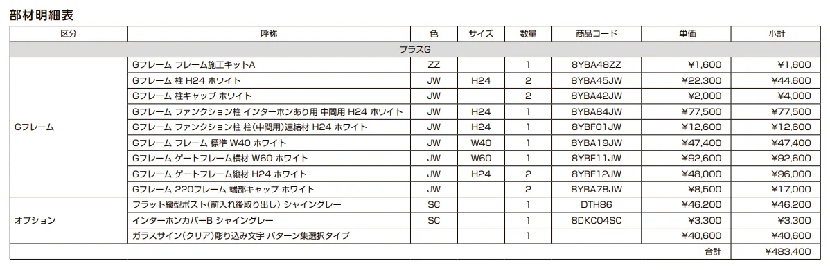 プラスG ファサード-19【2022年版】_価格_3