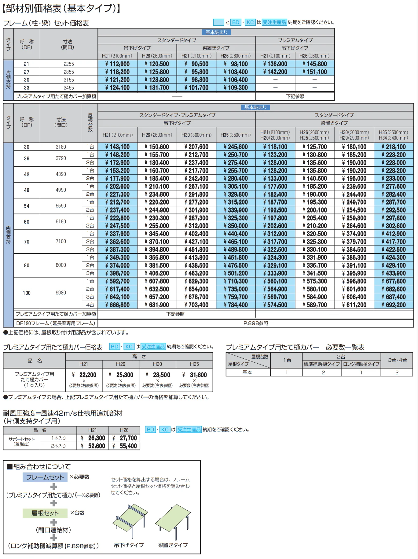 U.スタイル アゼスト 部材別価格(基本)【2022年版】_価格_2