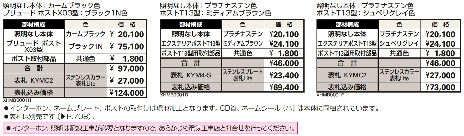 シンプレオ ポストユニット 1型 【2022年版】_価格_1