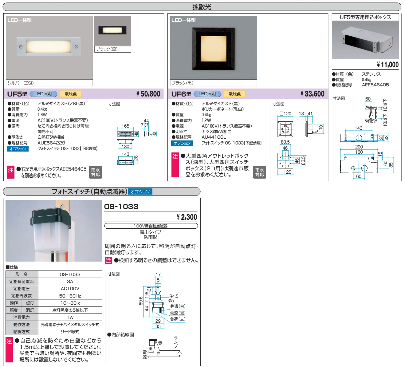 埋込光【2023年版】_価格_2