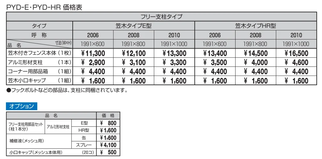 ユメッシュプラス 笠木タイプE型【2022年版】_価格_1