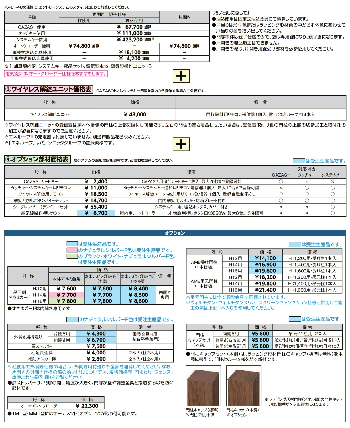 開き門扉AA エントリーシステム MM1型(メタル調)【2022年版】_価格_5