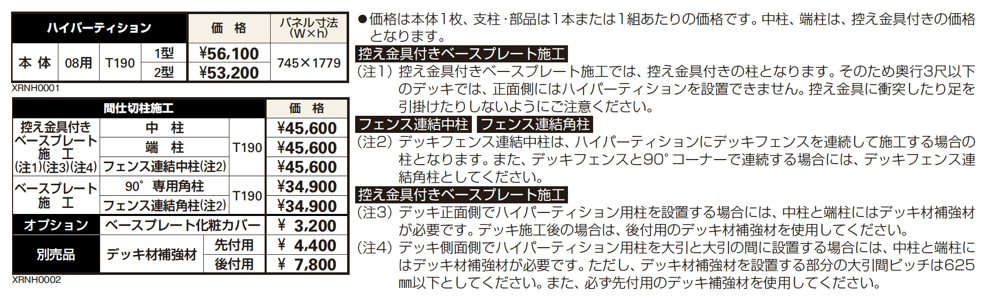 リウッド ハイパーティション1型 【2022年版】_価格_1