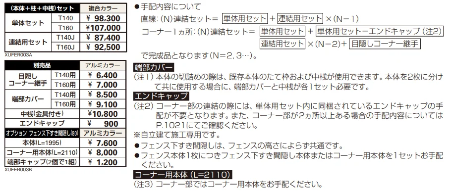 ルシアス スクリーンフェンスD01型 【2022年版】_価格_1
