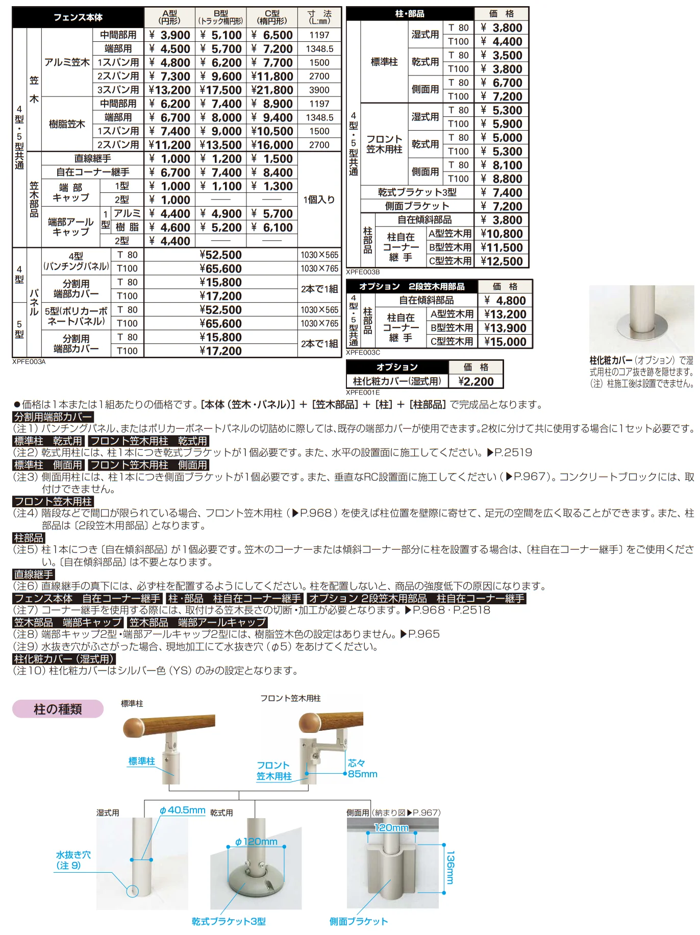 歩行補助手すり パルトナーUD フェンス5型〈自立タイプ〉 【2022年版】_価格_1
