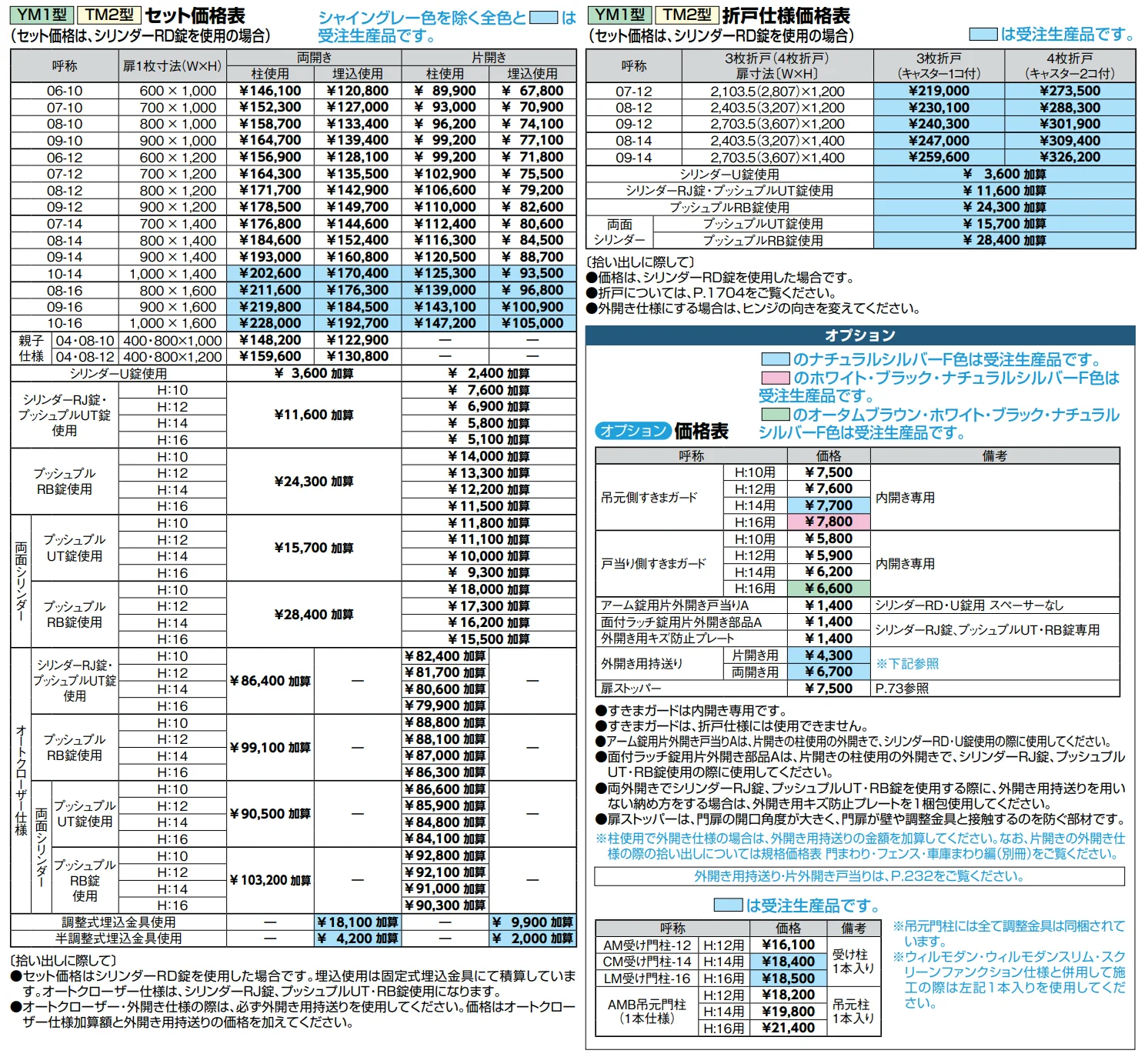 開き門扉AB TM2型【2022年版】_価格_1