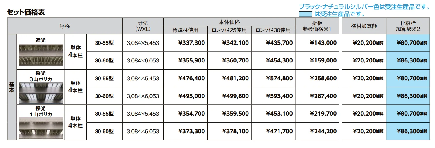 カーポートSW 900タイプ 1台用【2022年版】_価格_1