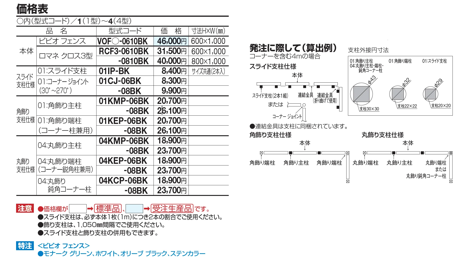 ビビオ フェンス4型【2023年版】_価格_1