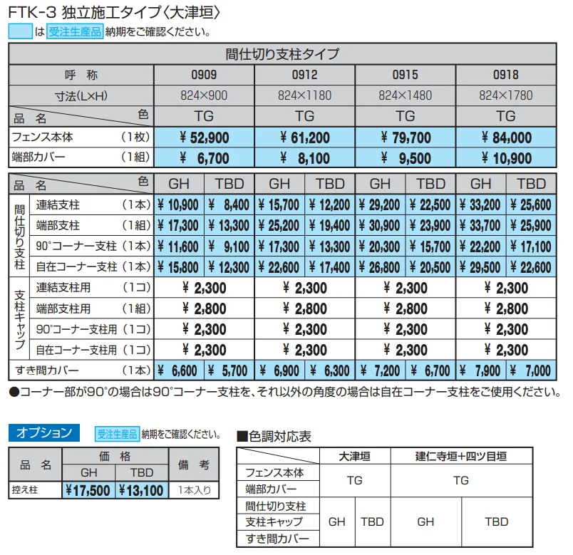 紗更 大津垣（独立施工タイプ）【2023年版】_価格_1