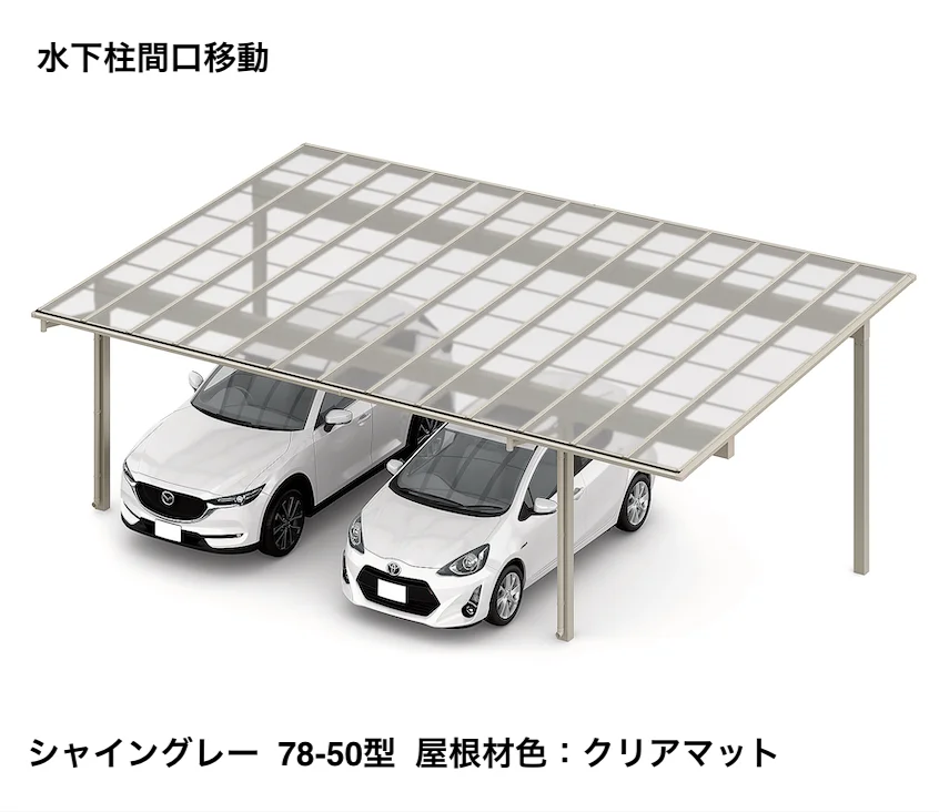 LIXILの「フーゴFプラス 3台用 柱間口移動【2022年版】」のサブ画像9