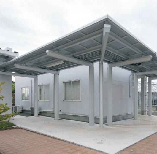 三協アルミの「レイロード 一本柱タイプ(偏芯柱) L字コーナー連結ユニット 【2022年版】」