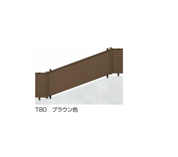 YKK APの「シンプレオ フェンス13K型 傾斜地用横ルーバー【2023年版】」のサブ画像2