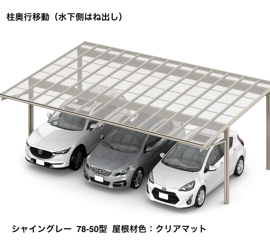 LIXILの「フーゴFプラス 3台用 柱奥行移動【2023年版】」のサブ画像1