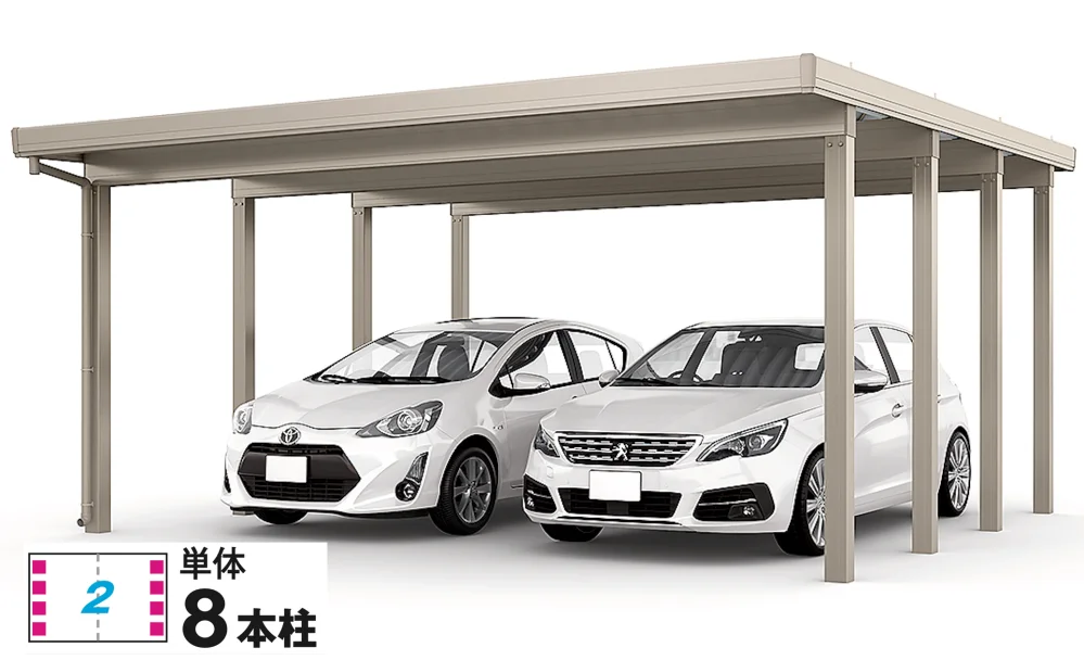 LIXILの「カーポートST 4500タイプ 2台用」のサブ画像2