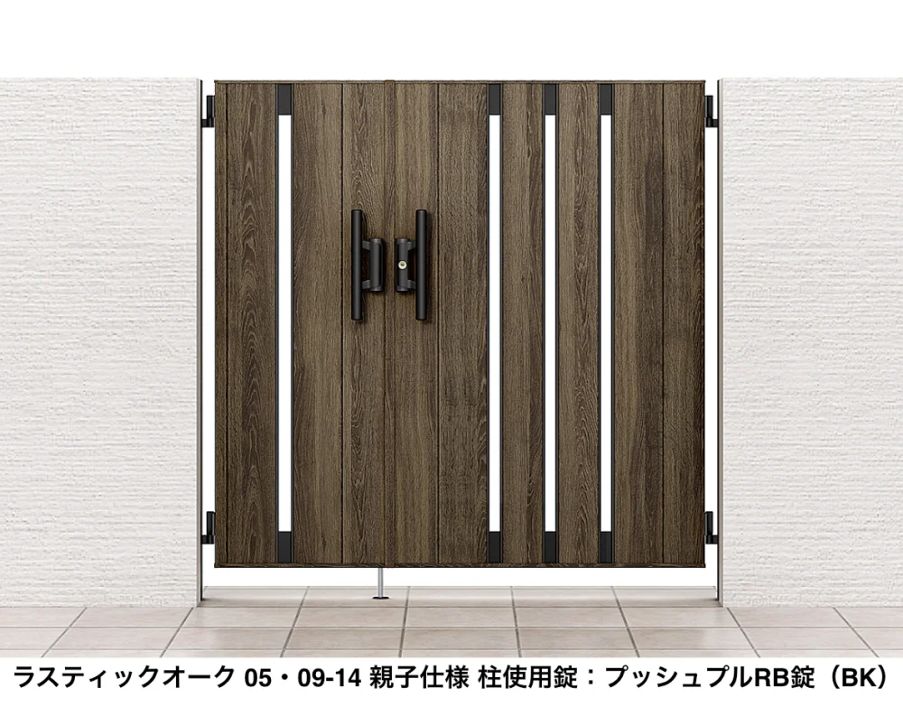 LIXILの「開き門扉AA TS1型(木調)【2022年版】」のサブ画像2