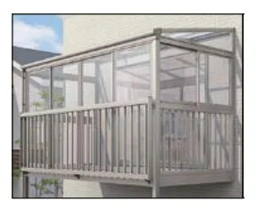 LIXILの「サニージュ F型 アルミバルコニー納まり（柱建て式）メーター【2023年版】」