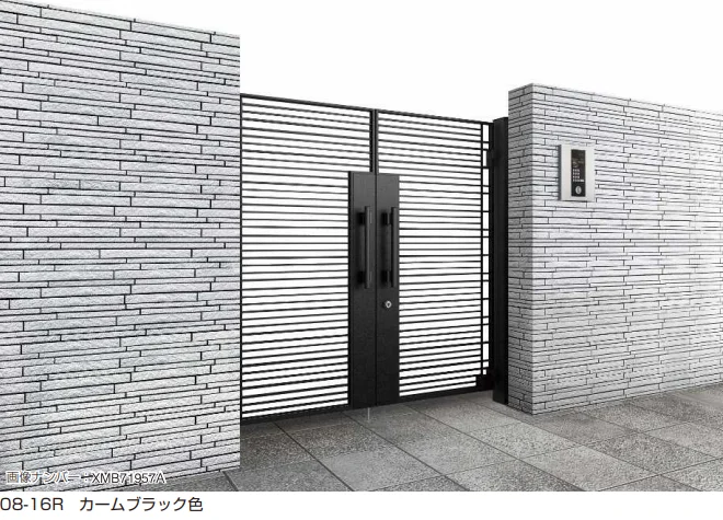 YKK APの「電気錠付共用門扉 シャローネ 門扉SA01型 【2022年版】」