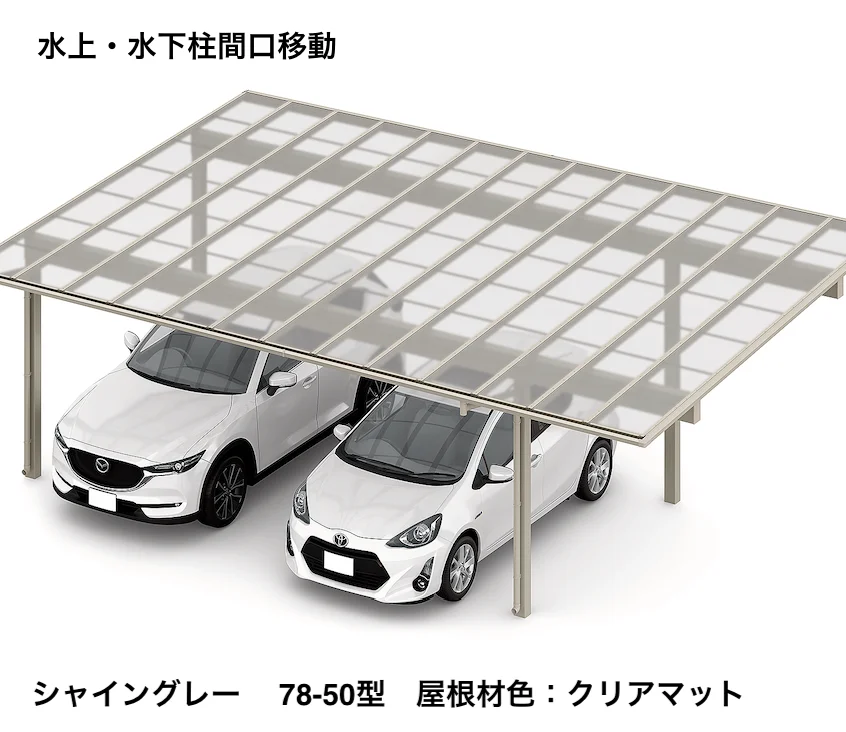 LIXILの「フーゴFプラス 3台用 柱間口移動【2022年版】」のサブ画像11