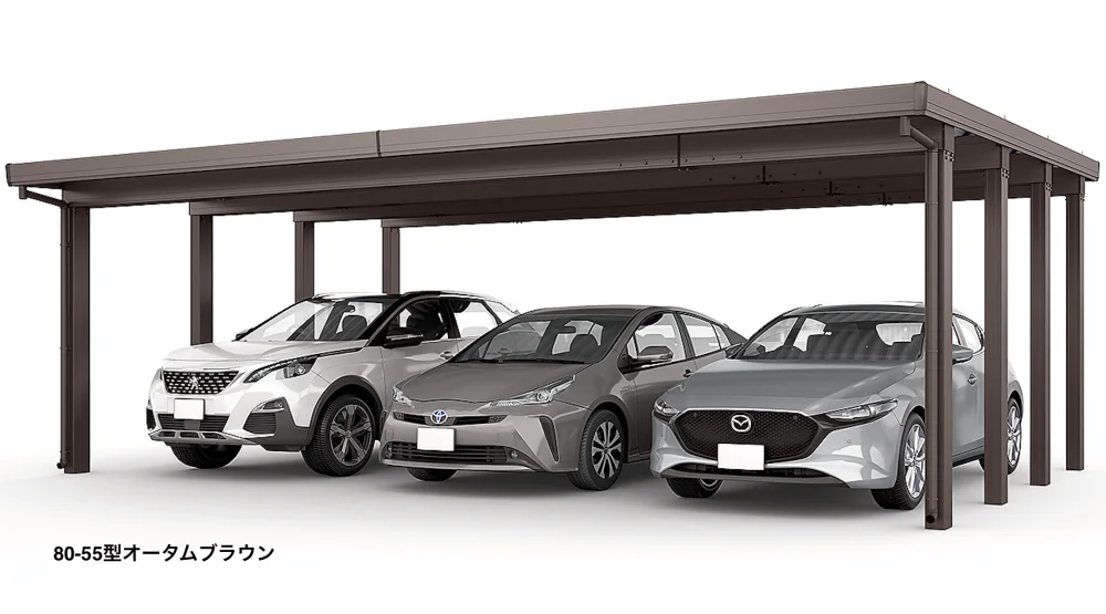 LIXILの「カーポートST 3000タイプ 3台用【2023年版】」のサブ画像1