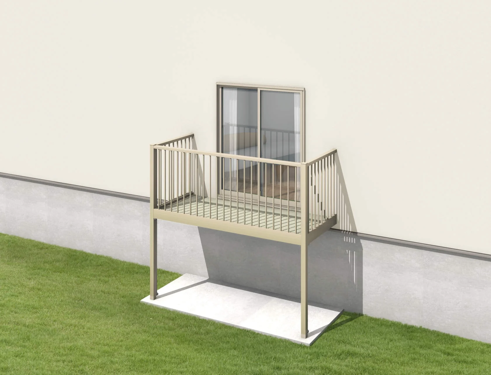 三協アルミの「オルネ(柱建て式 ショートタイプ〈たて格子〉)」