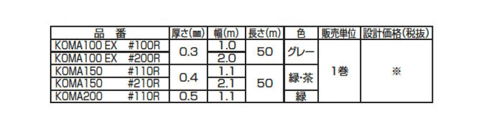 KOMA 防草シート_価格_2