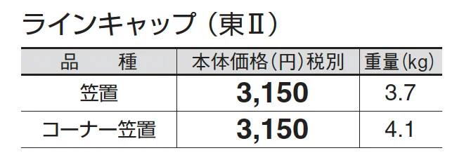 ラインキャップ_価格_2