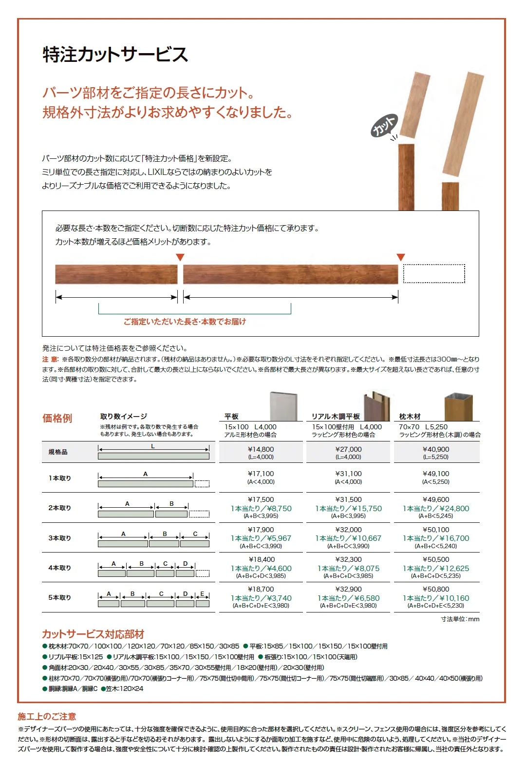 笠木 120×24【2025年版】_価格_2