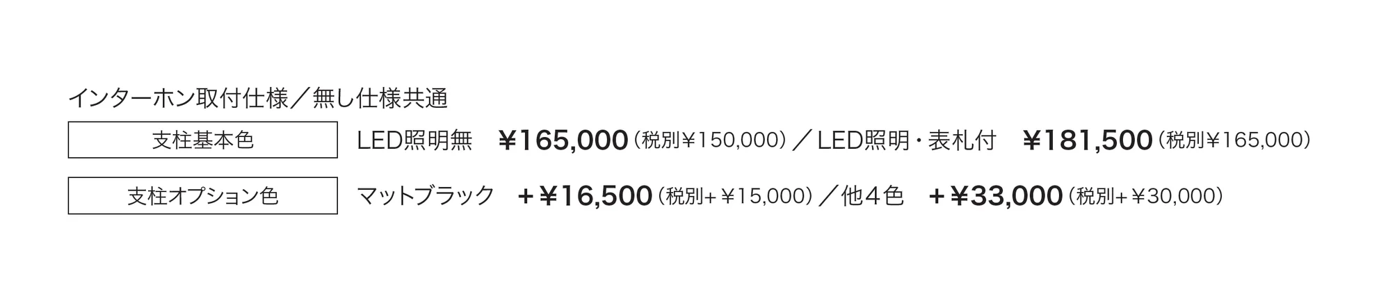 門柱ユニット GP10AN_価格_2