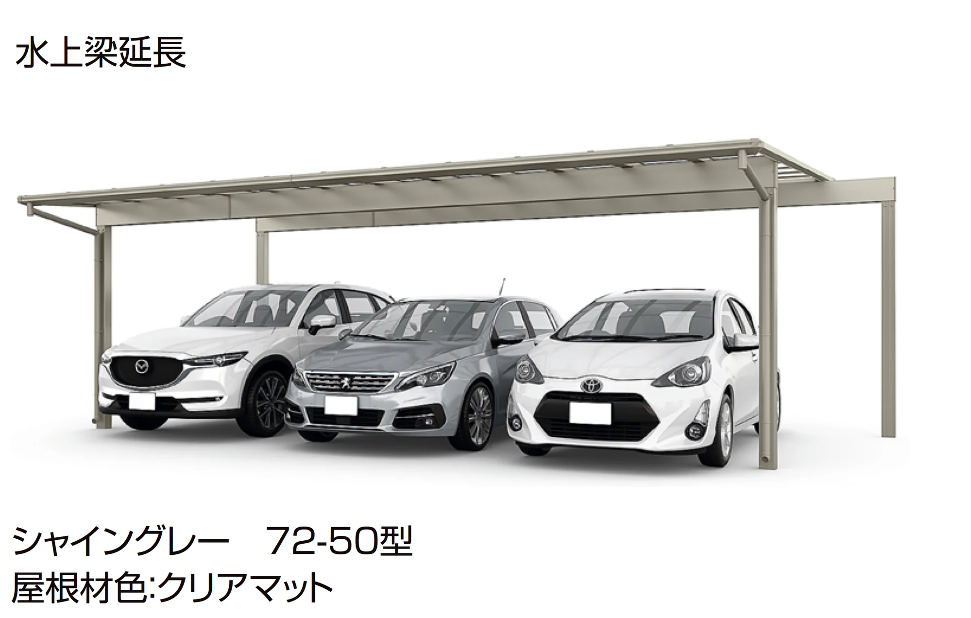 LIXILの「フーゴFプラス 3台用 梁延長」のサブ画像2
