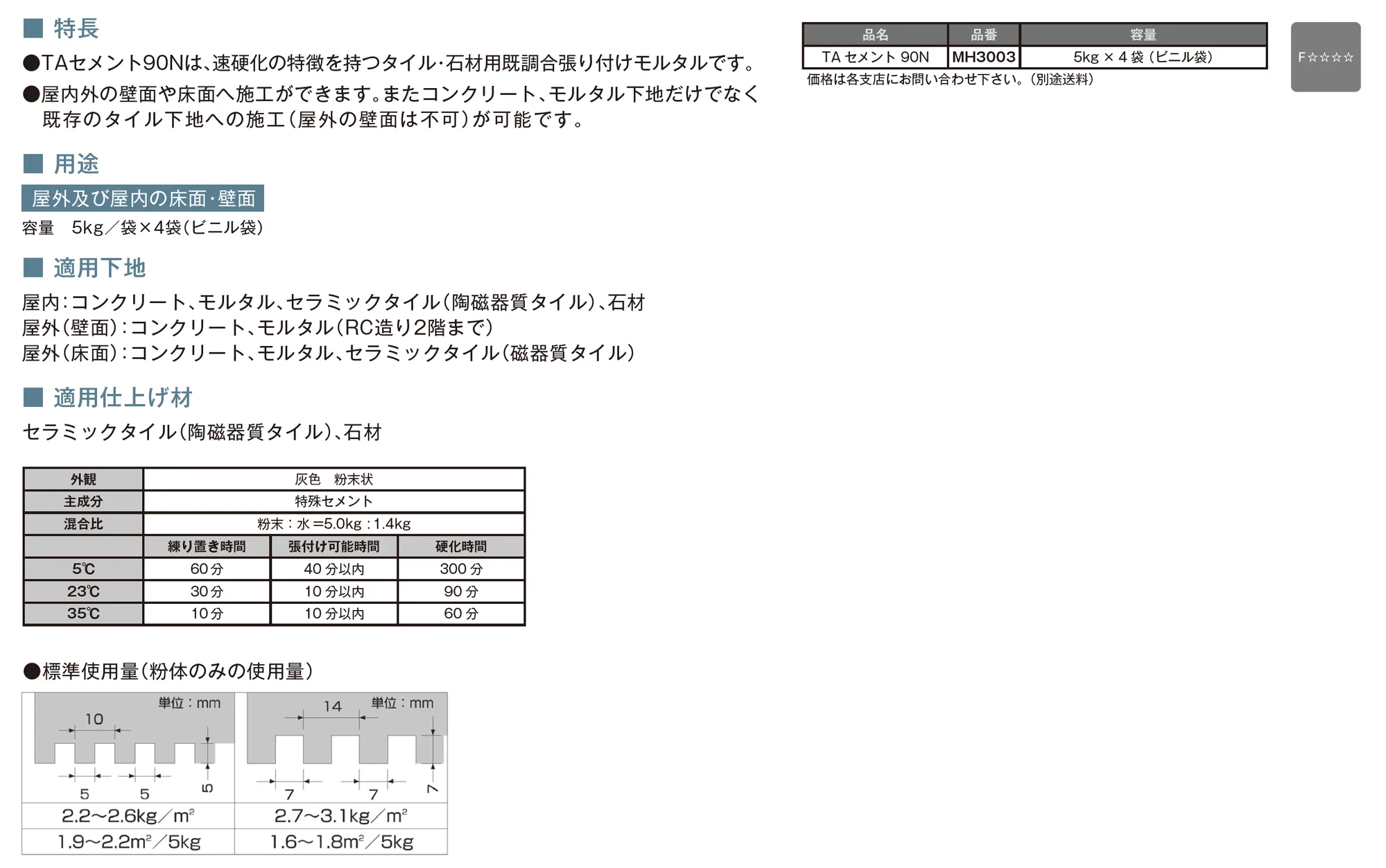 TAセメント 90N_価格_1
