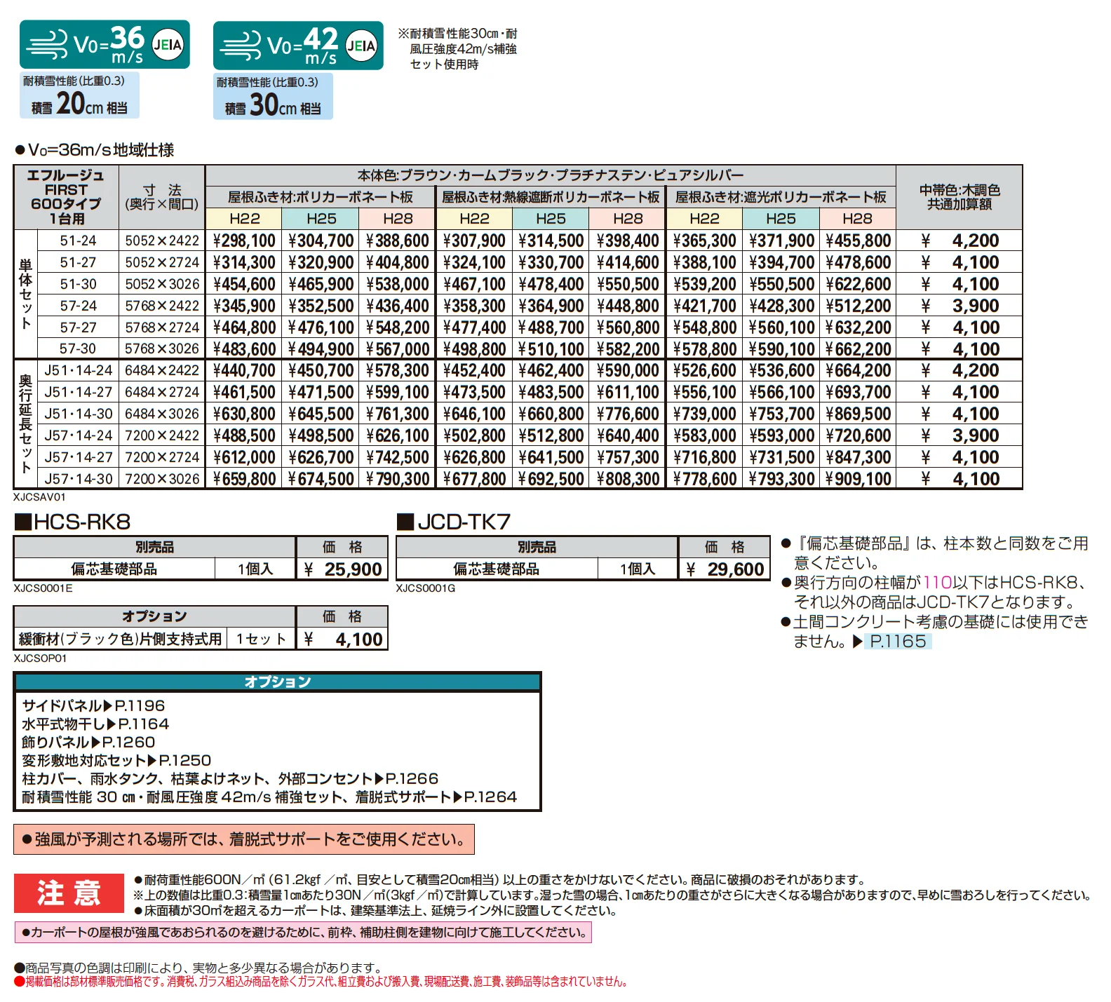エフルージュ FIRST 600タイプ 1台用(単体/奥行延長)_価格_1