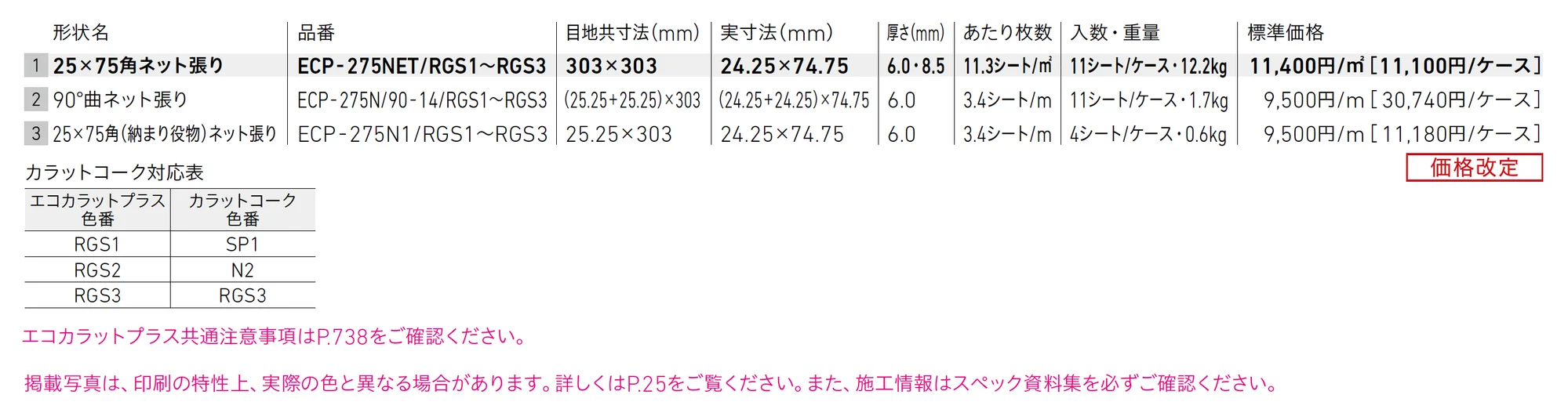 エコカラットプラス ラフソーン_価格_1