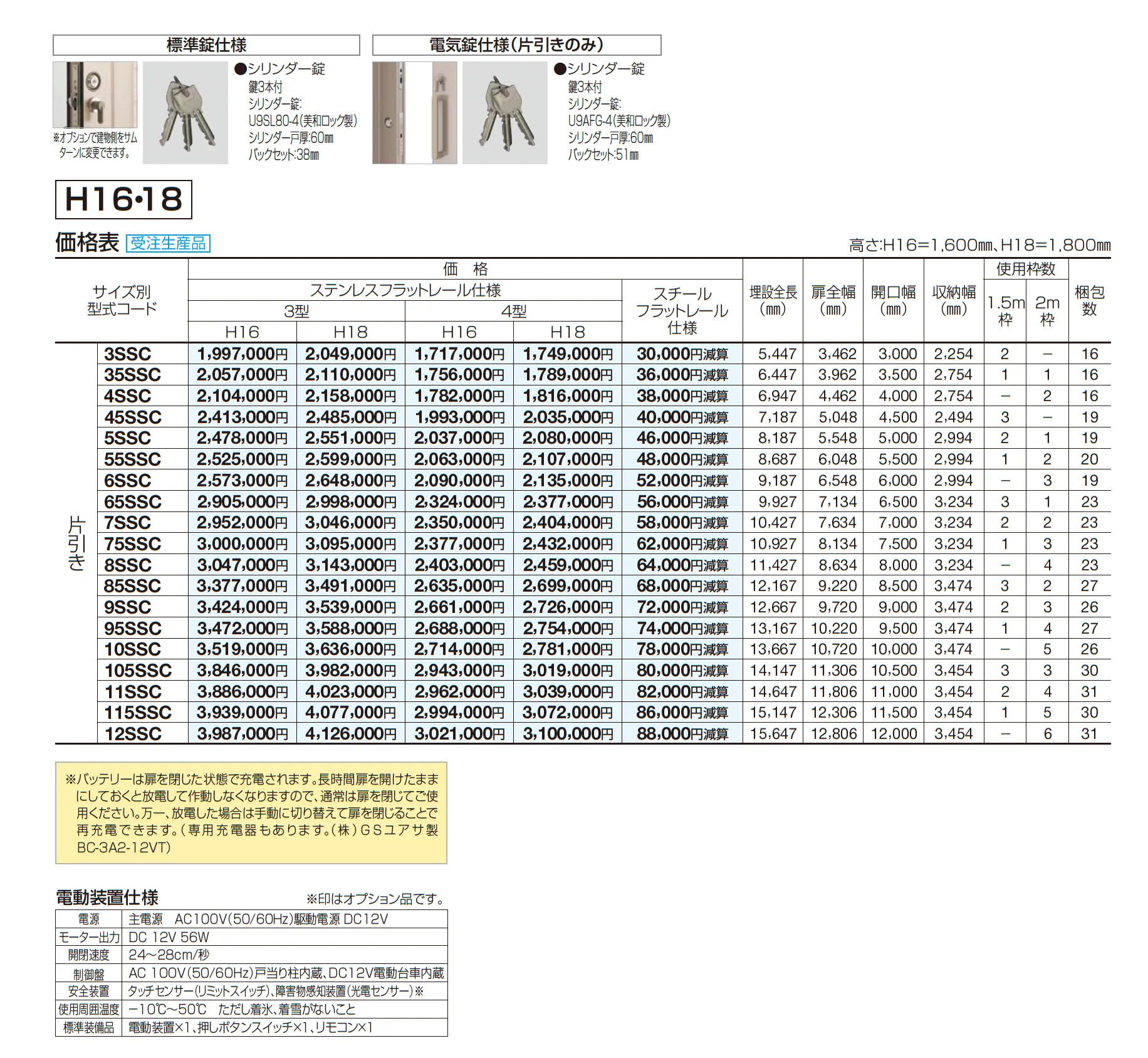 スタックラインSR3型 電動式(全域レール)_価格_2