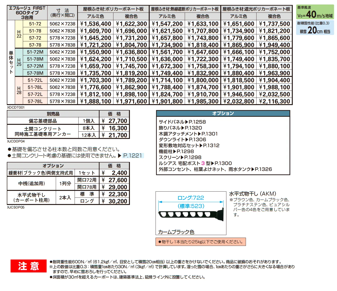 エフルージュ FIRST 600タイプ 3台用 (単体)【2025年版】_価格_1