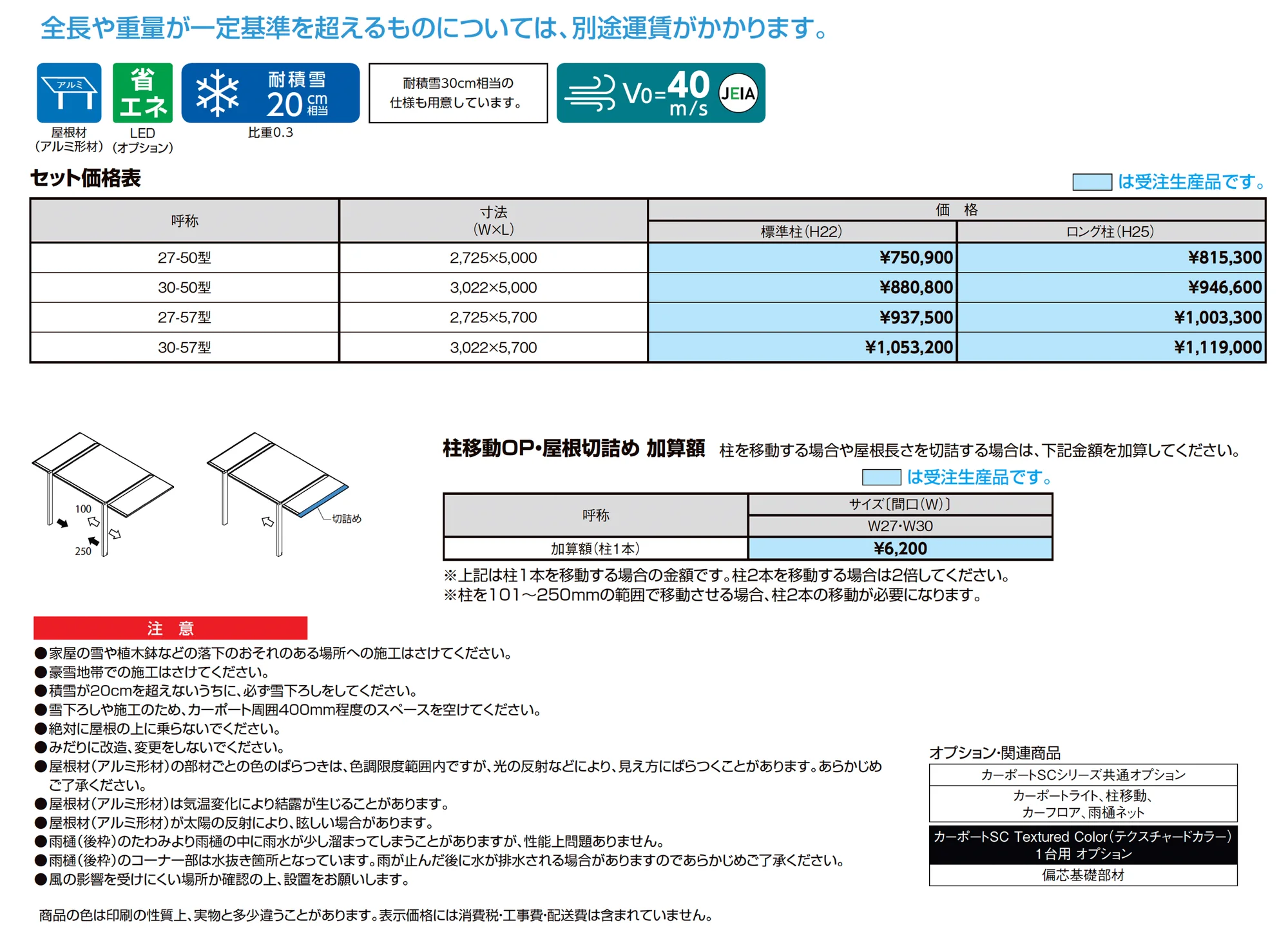 カーポートSC Textured Color(テクスチャードカラー)1台用_価格_1