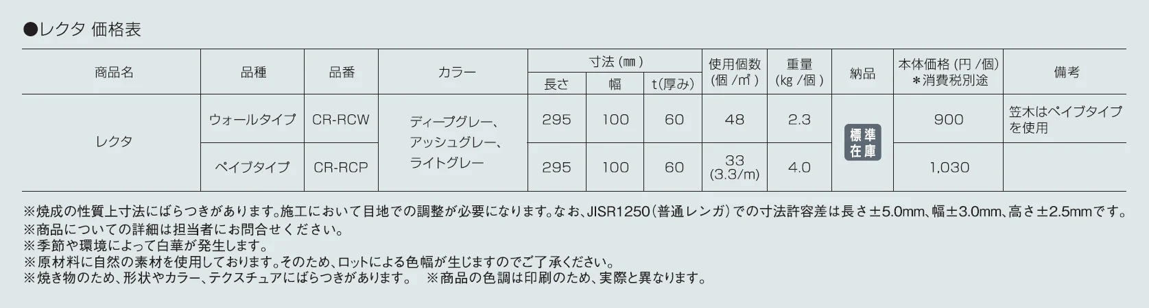 レクタ【2024年版】_価格_1