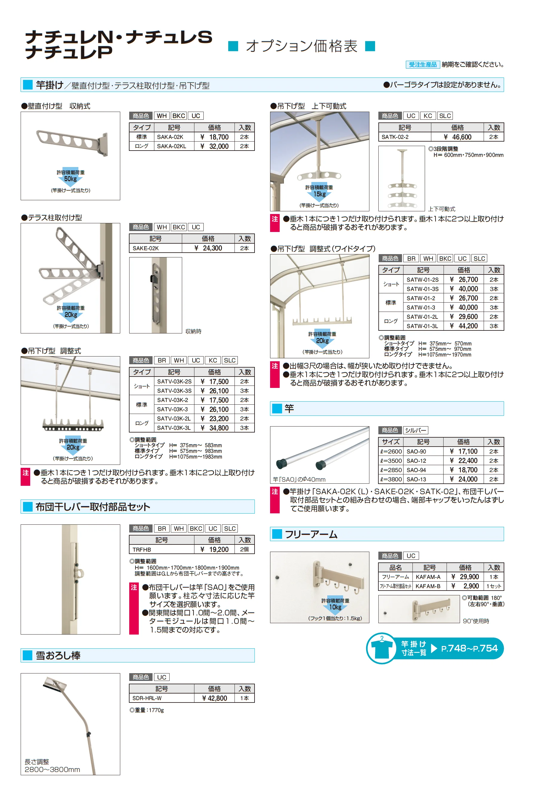 ナチュレN(NY型 600タイプ テラスタイプ/壁寄せ納まり)_価格_6
