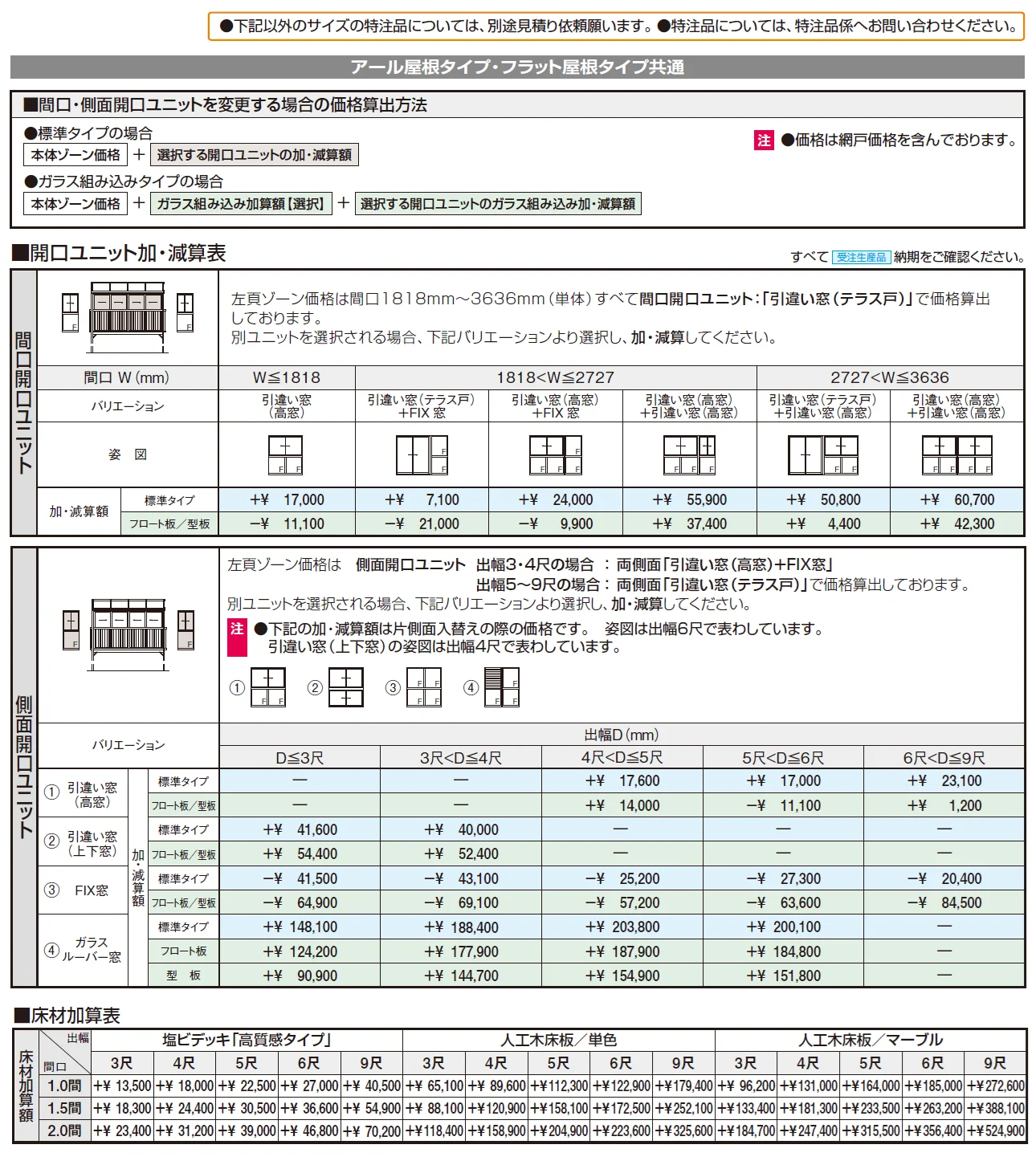晴れもようwith特注品(バルコニー仕様／柱建て式 H20サイズ)【2024年版】_価格_2