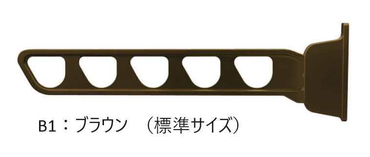 YKK APの「バルコニー用 水平式物干し (壁面固定)【2025年版】」のサブ画像2
