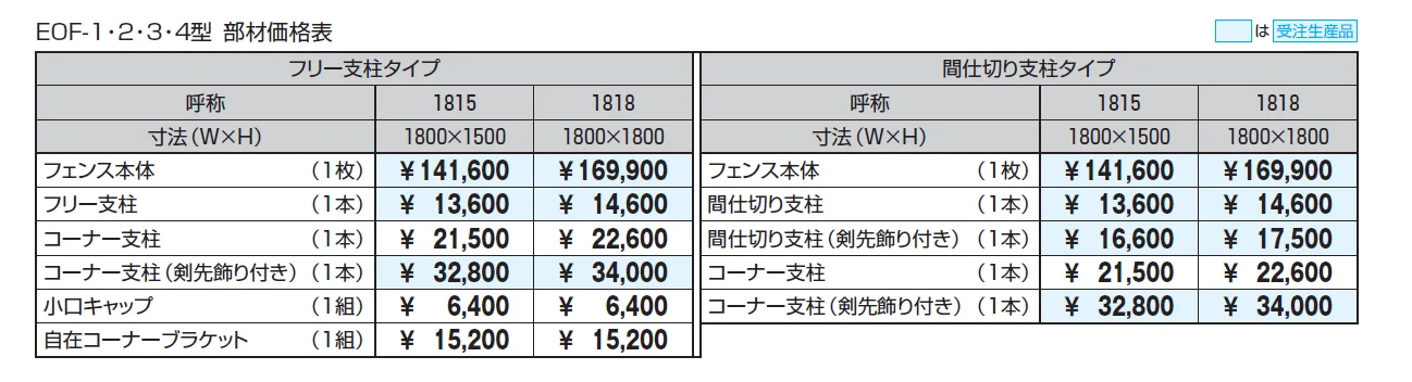 大型鋳物フェンス ランディーナ3型_価格_1