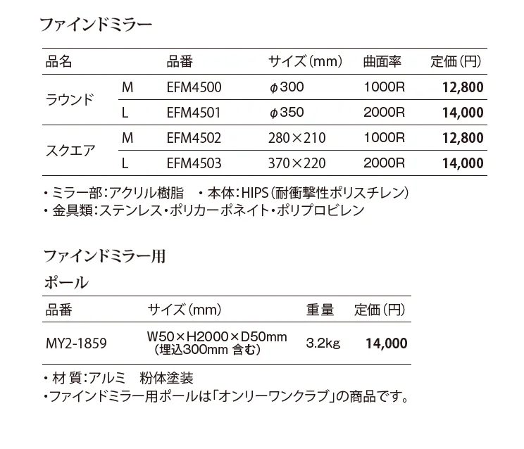 ファインドミラー_価格_1