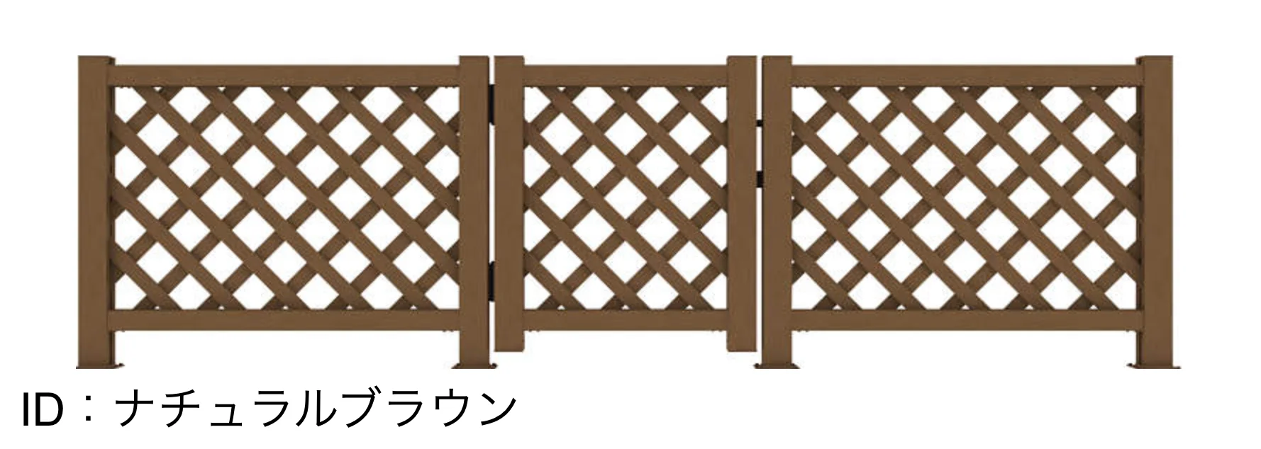 YKK APの「リウッド デッキ門扉 2型(ラチス格子)【2025年版】【廃番】」のサブ画像4