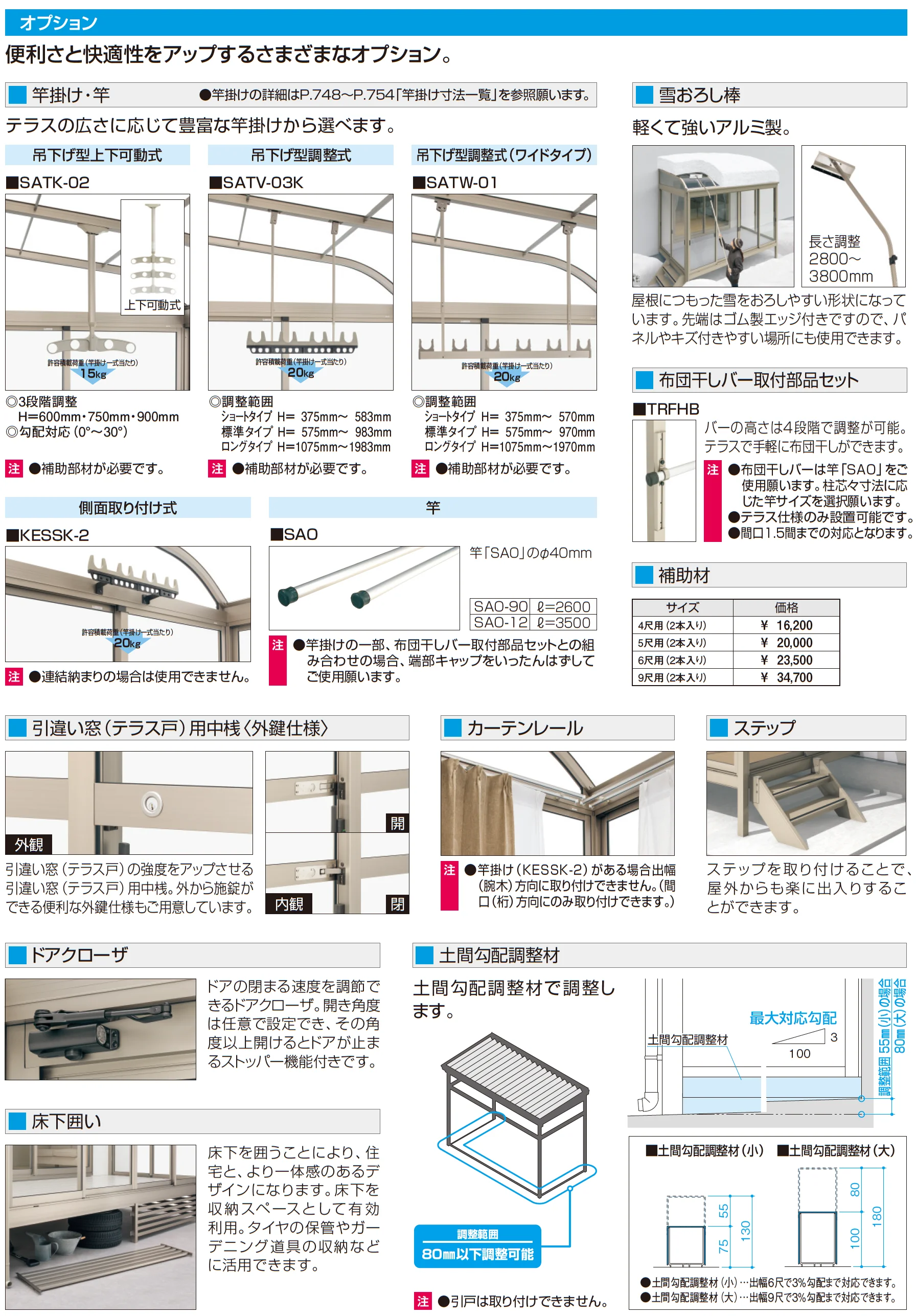 スーパーテラスGTⅡ(サッシ囲い仕様 土間納まり H22サイズ 標準タイプ)_価格_3